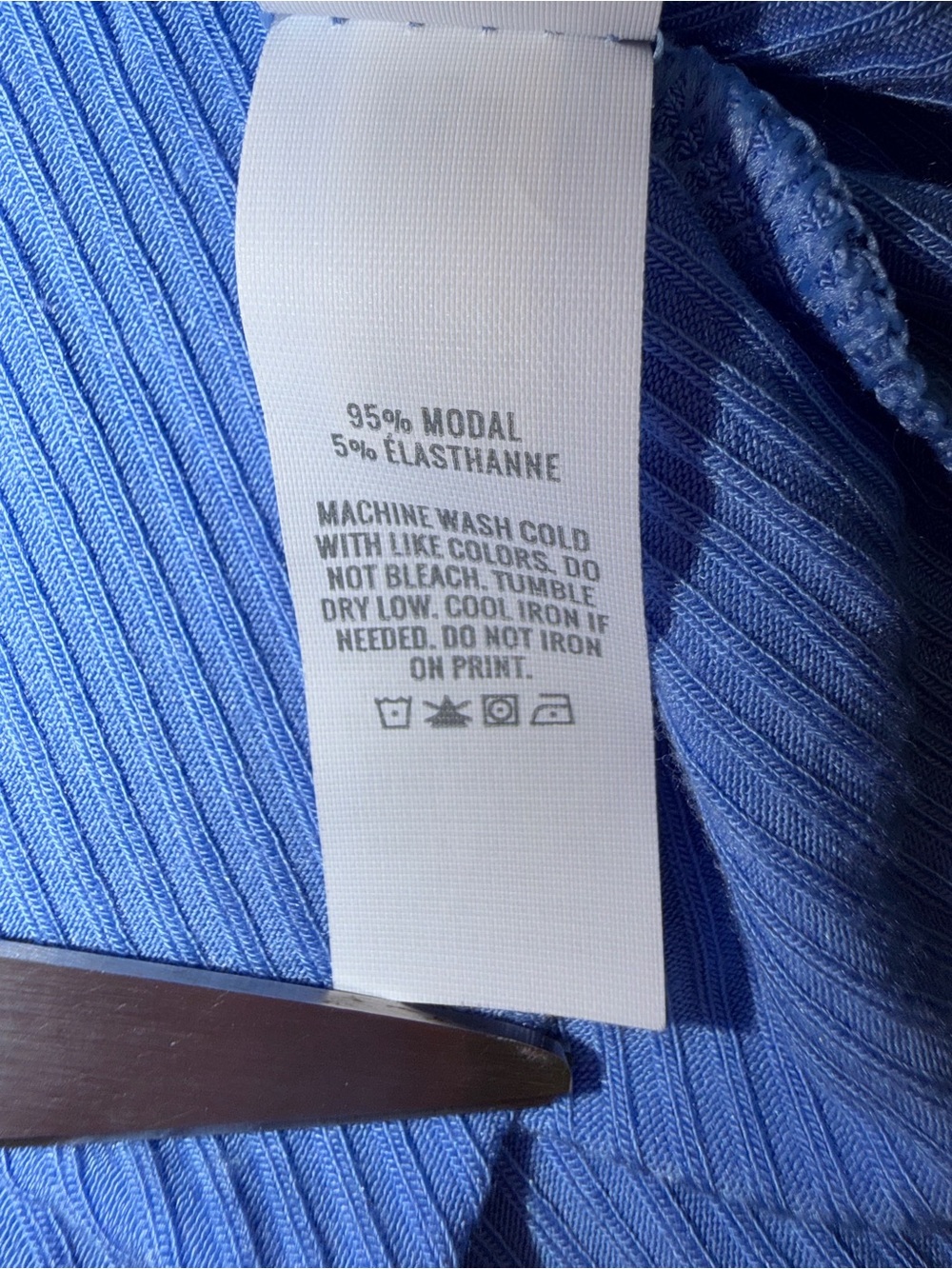 aerie Ribbed Long Sleeve Top - Picture 5 of 7